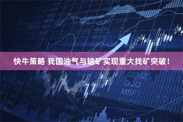 快牛策略 我国油气与铀矿实现重大找矿突破！